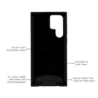 Samsung S22 Ultra MIDNIGHT BLACK CASE + MIDNIGHT SKY CORD