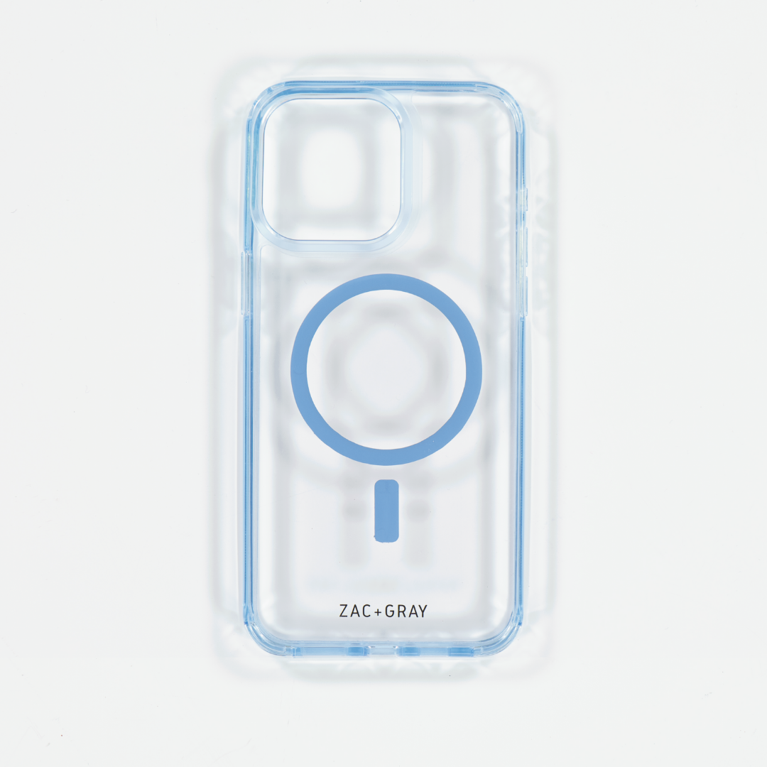 BLUE TRANSPARENT CASE - MAGSAFE