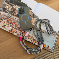 SKY BLUE CROSSBODY PHONE CASES WITH RINGS