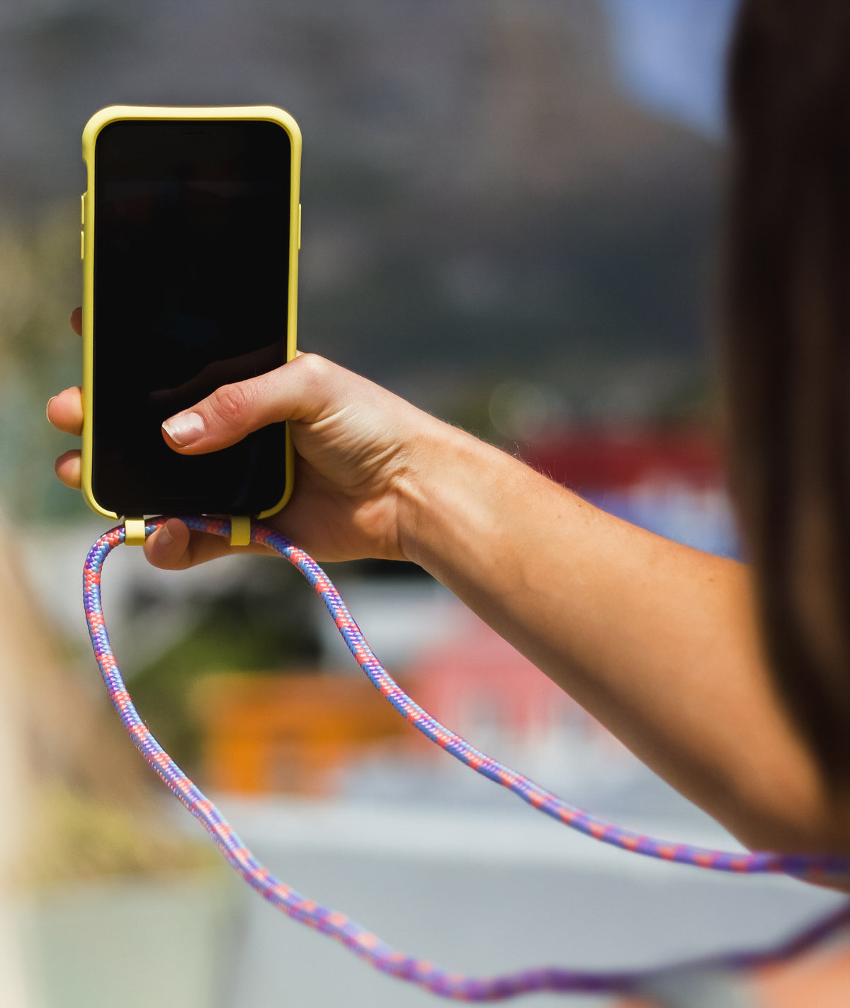 iPhone 13 Pro Max SUNSHINE YELLOW CASE + CORAL REEF CORD