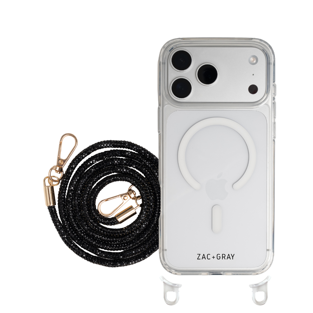 CRYSTAL CLEAR TRANSPARENT CASE WITH CRYSTAL CORD - MAGSAFE