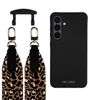 Samsung S24 MIDNIGHT BLACK CASE + PATTERNED STRAP