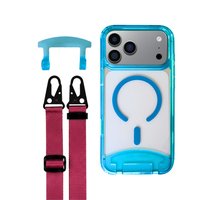 iPhone 17 Pro AQUAMARINE TRANSPARENT CASE + STRAP