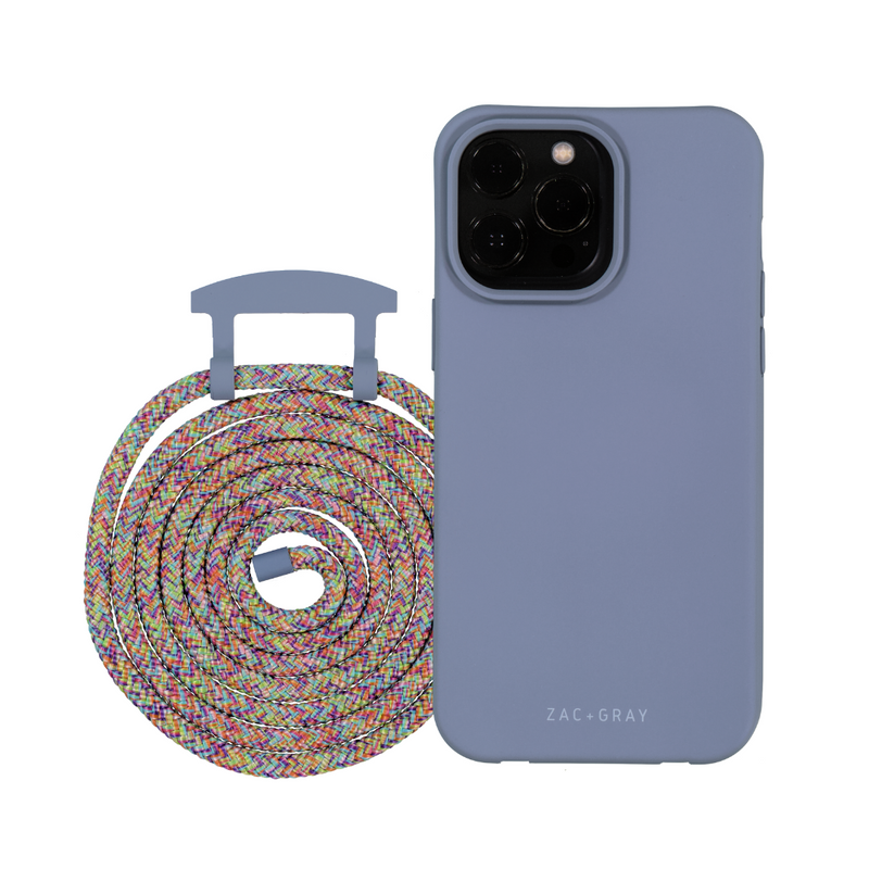 iPhone 16 BLUE FOG CASE + CORD