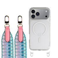 iPhone 17 Pro CRYSTAL CLEAR TRANSPARENT CASE + PATTERNED STRAP