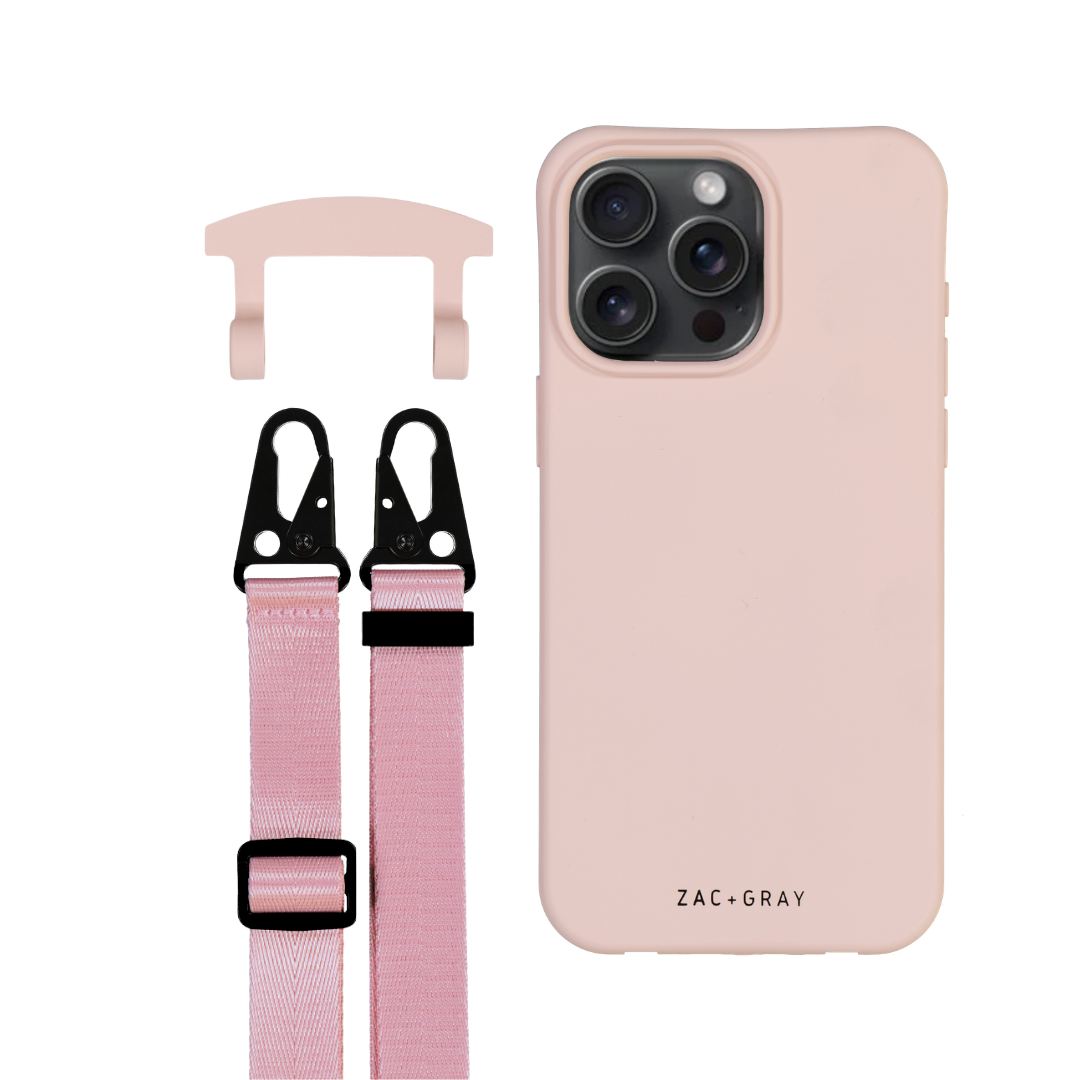 iPhone 6 Plus / 6s Plus / 7 Plus / 8 Plus ROSÉ PINK CASE + STRAP