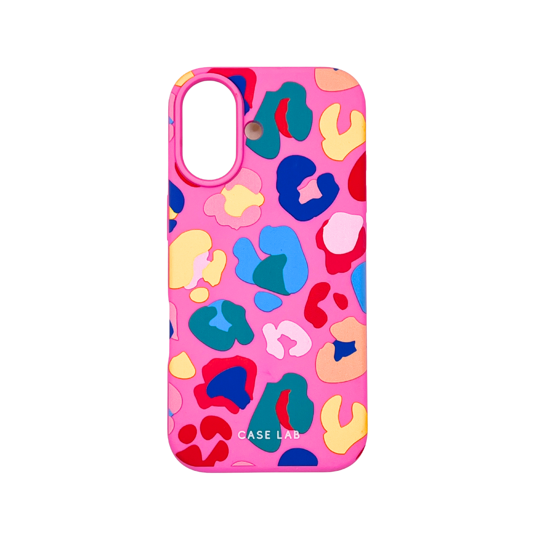CANDY PINK MULTI LEOPARD PHONE CASE