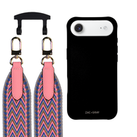 iPhone 17 Air MIDNIGHT BLACK CASE + PATTERNED STRAP
