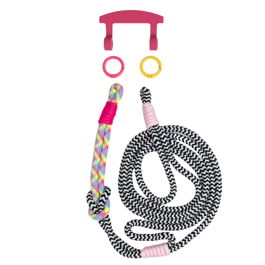 ELECTRIC BLOOM KNOTTED CORD + HOOK