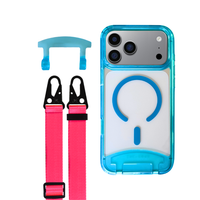 iPhone 17 Pro AQUAMARINE TRANSPARENT CASE + STRAP