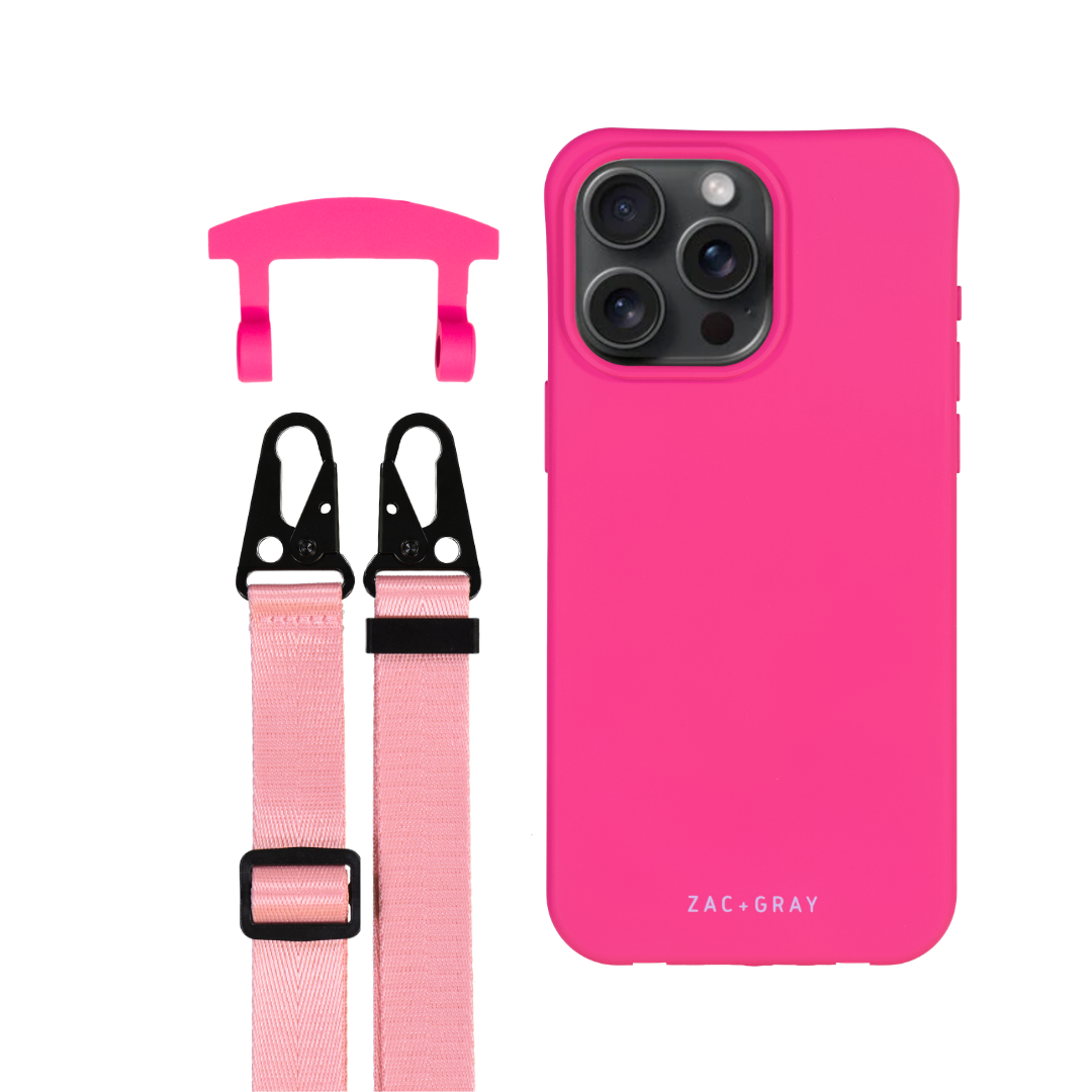 iPhone 12 Pro Max HOT PINK CASE + STRAP