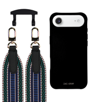 iPhone 17 Air MIDNIGHT BLACK CASE + PATTERNED STRAP