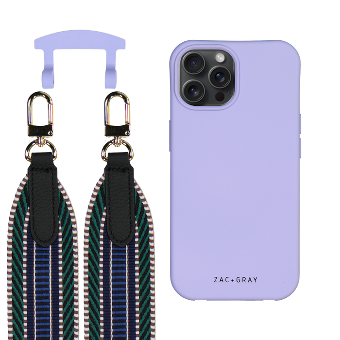 iPhone 15 Pro Max WISTERIA BLOOM CASE + PATTERNED STRAP
