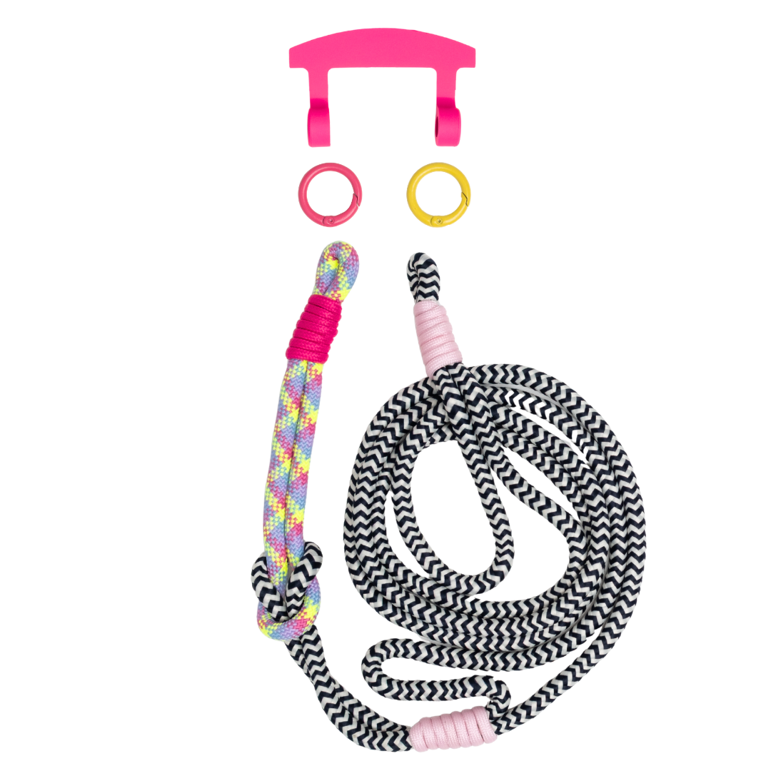 ELECTRIC BLOOM KNOTTED CORD + HOOK