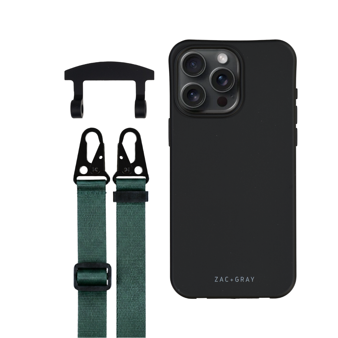 iPhone 17 Pro Max MIDNIGHT BLACK CASE + STRAP