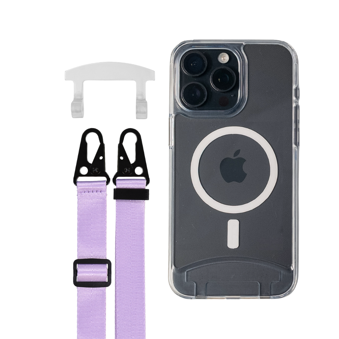 iPhone 16 Plus TRANSPARENT CASE + STRAP