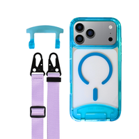 iPhone 17 Pro AQUAMARINE TRANSPARENT CASE + STRAP