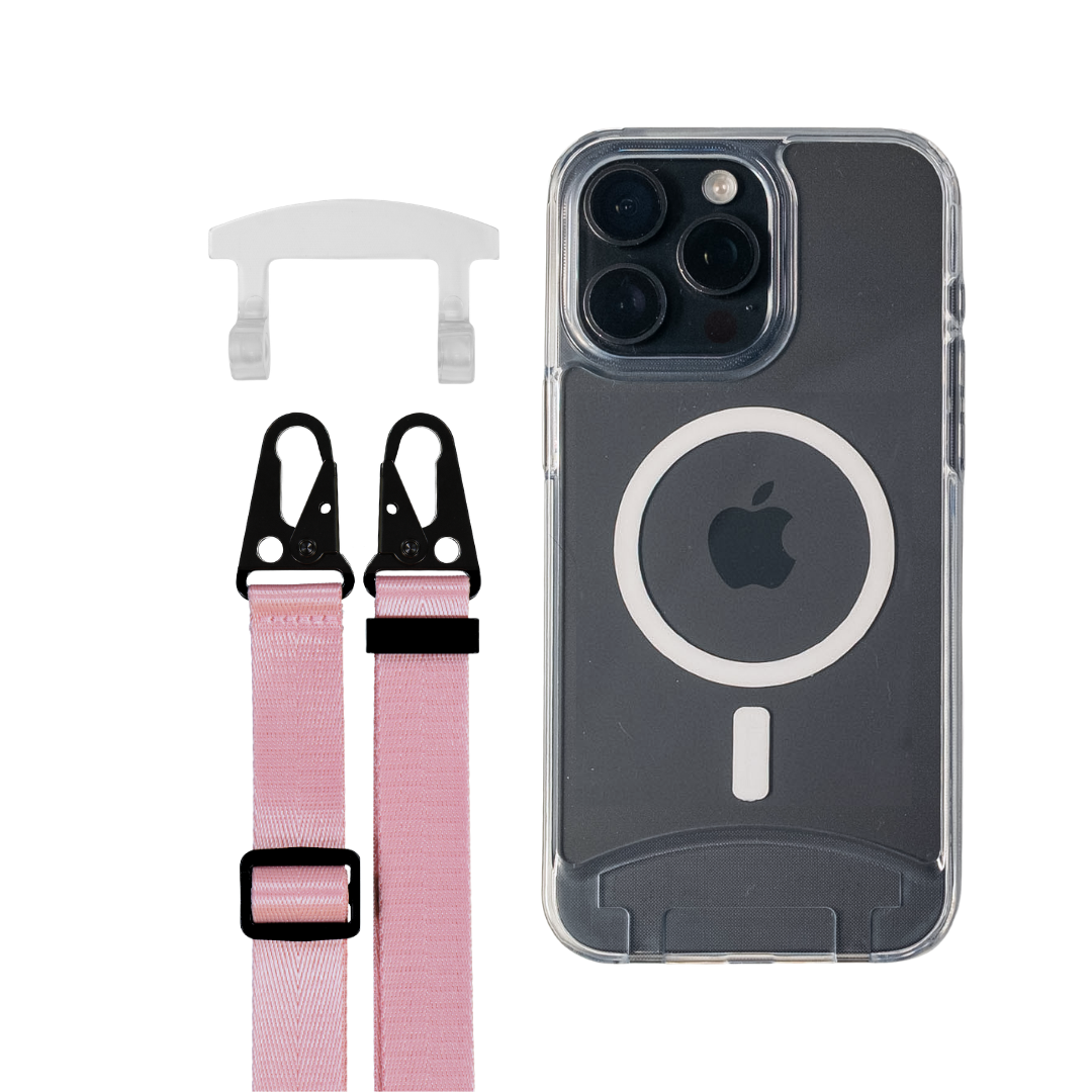 iPhone 16 Plus TRANSPARENT CASE + STRAP