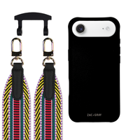 iPhone 17 Air MIDNIGHT BLACK CASE + PATTERNED STRAP