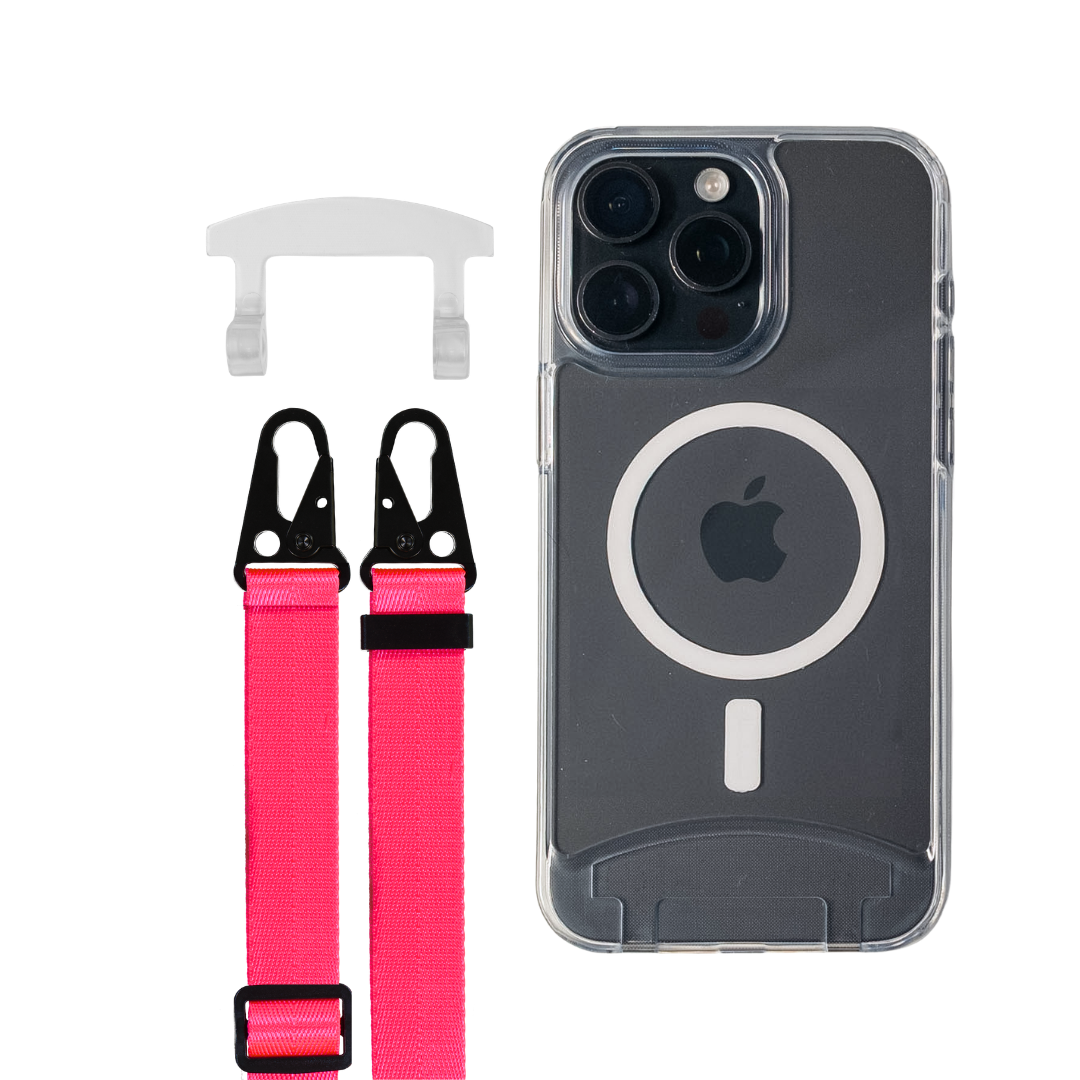 iPhone 16 Plus TRANSPARENT CASE + STRAP