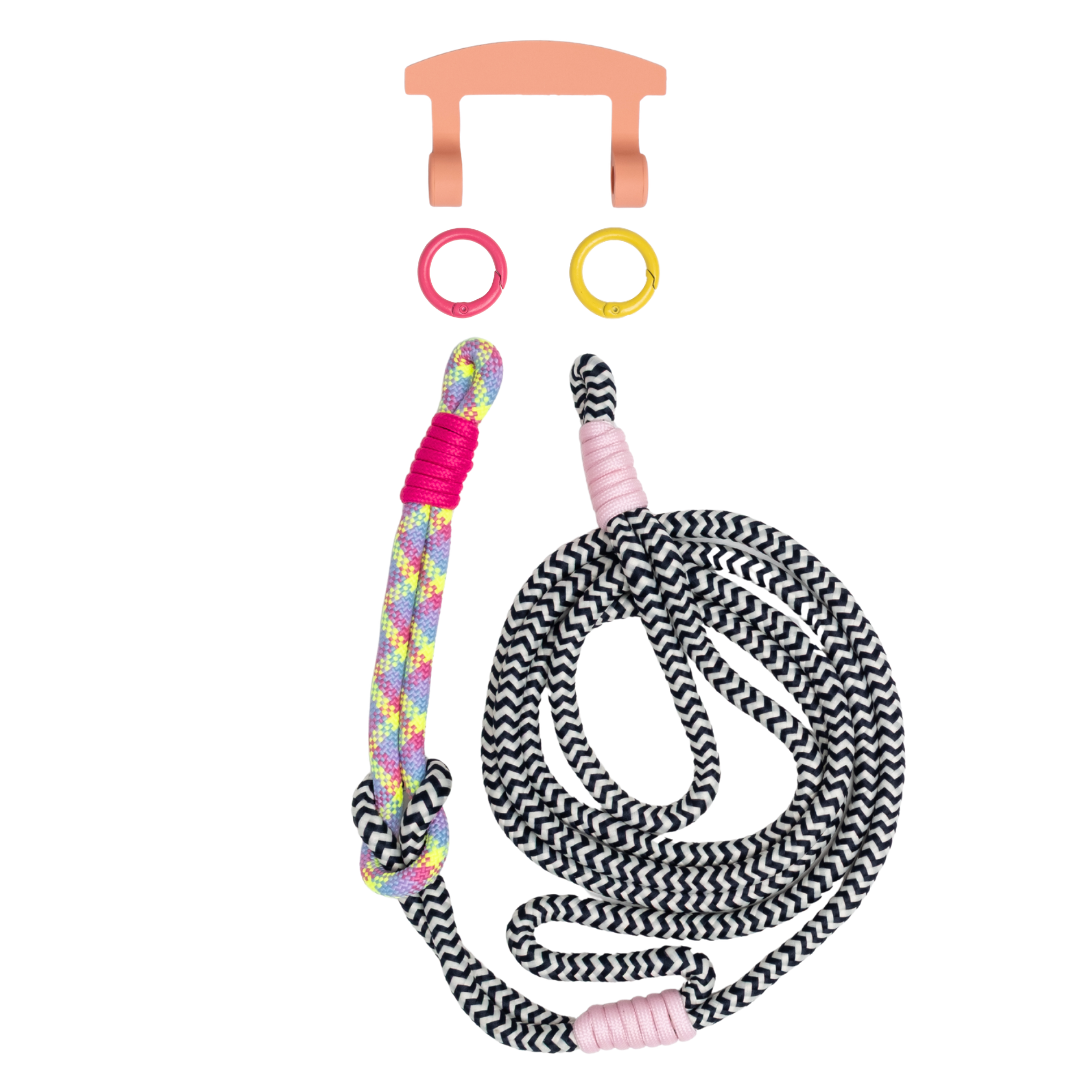 ELECTRIC BLOOM KNOTTED CORD + HOOK