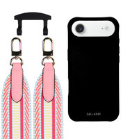 iPhone 17 Air MIDNIGHT BLACK CASE + PATTERNED STRAP
