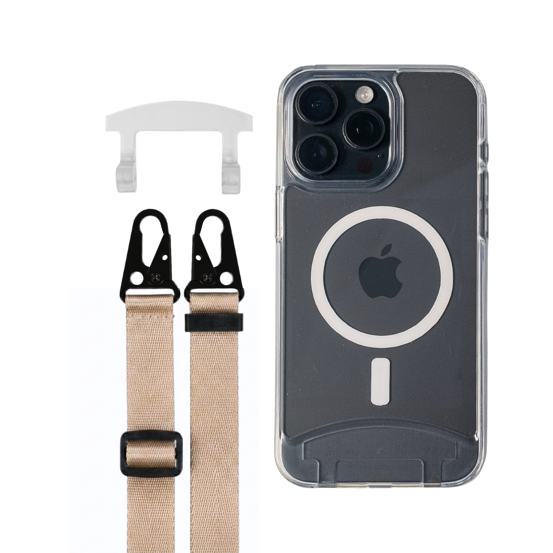 iPhone 16 Plus TRANSPARENT CASE + STRAP