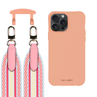 iPhone 6 / 6s / 7 / 8 / SE (2020 & 2022) SUNSET CORAL CASE + PATTERNED STRAP