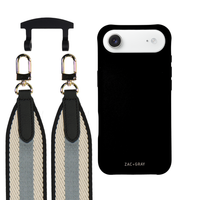 iPhone 17 Air MIDNIGHT BLACK CASE + PATTERNED STRAP