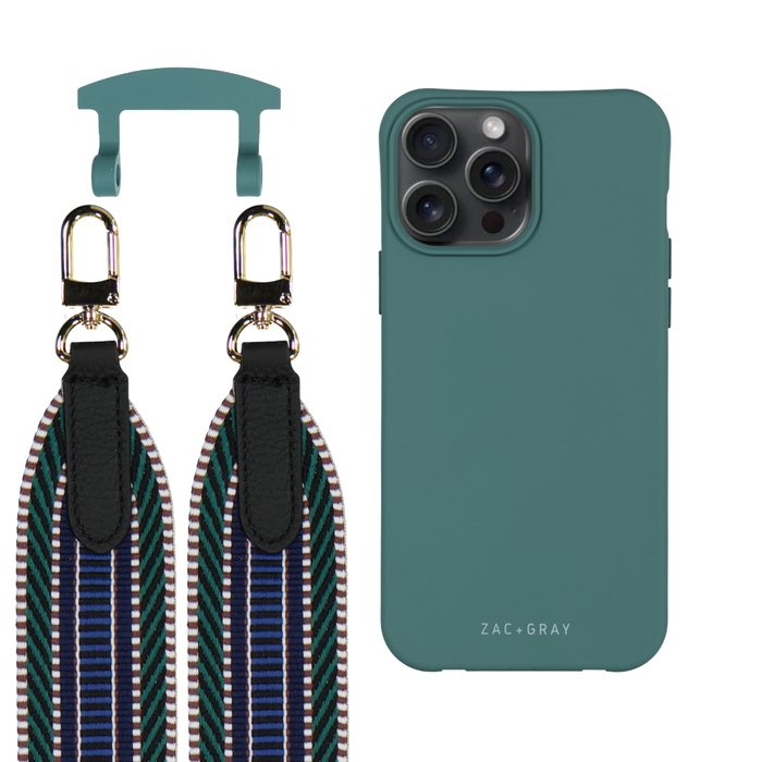 iPhone 17 Pro Max TIDAL TEAL CASE + PATTERNED STRAP