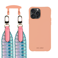 iPhone 6 / 6s / 7 / 8 / SE (2020 & 2022) SUNSET CORAL CASE + PATTERNED STRAP