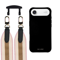 iPhone 17 Air MIDNIGHT BLACK CASE + PATTERNED STRAP