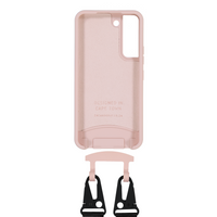 Samsung S21 ROSÉ PINK CASE + MIDNIGHT BLACK STRAP