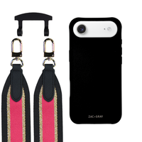 iPhone 17 Air MIDNIGHT BLACK CASE + PATTERNED STRAP