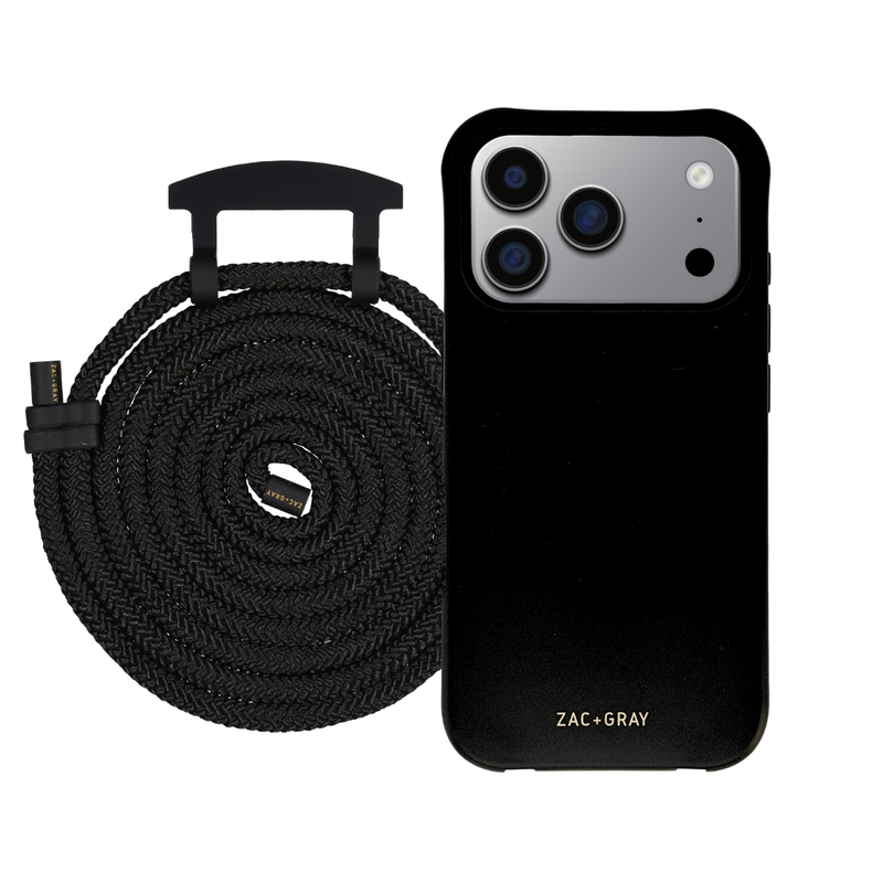 iPhone 17 Pro Max MIDNIGHT BLACK CASE + CORD – ZAC+GRAY