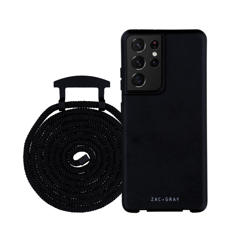 Samsung Note 20 Ultra MIDNIGHT BLACK CASE + MIDNIGHT BLACK CORD