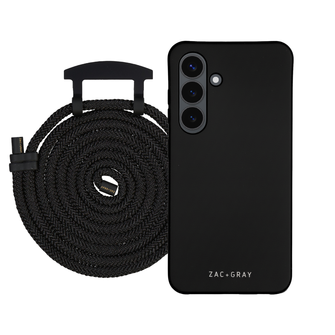 Samsung S24 MIDNIGHT BLACK CASE + CORD