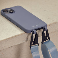 iPhone 14 Pro Max BLUE FOG CASE + SKY BLUE STRAP