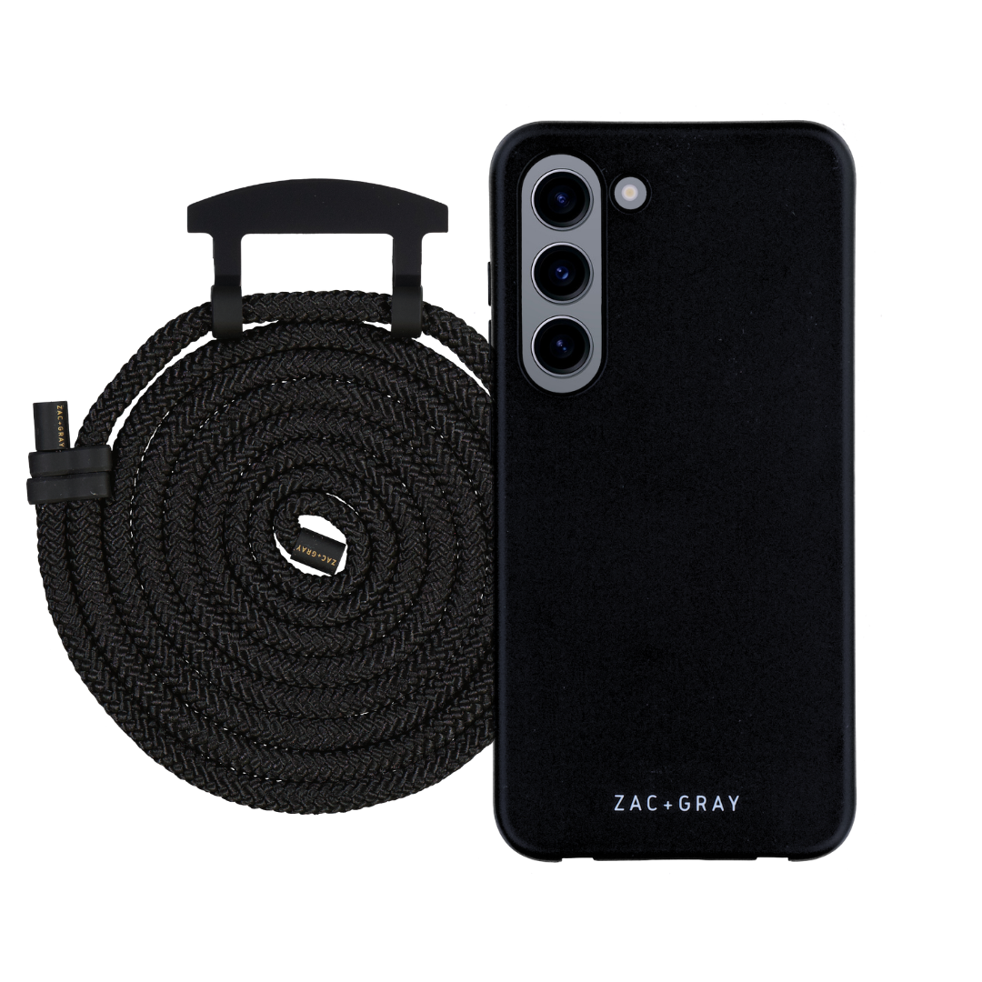 Samsung S23 MIDNIGHT BLACK CASE + CORD