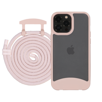 iPhone 12 Pro Max FROSTED ROSÉ PINK CASE + CORD