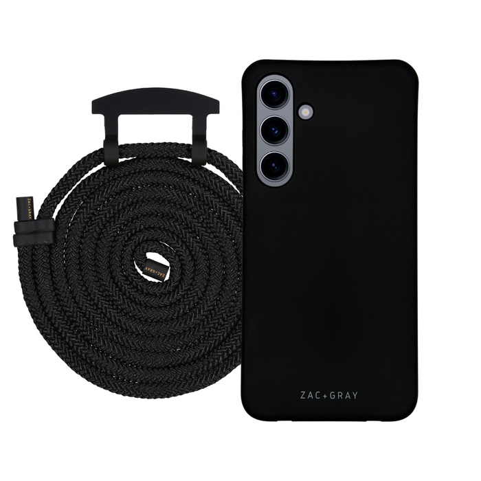 Samsung S24 MIDNIGHT BLACK CASE + CORD