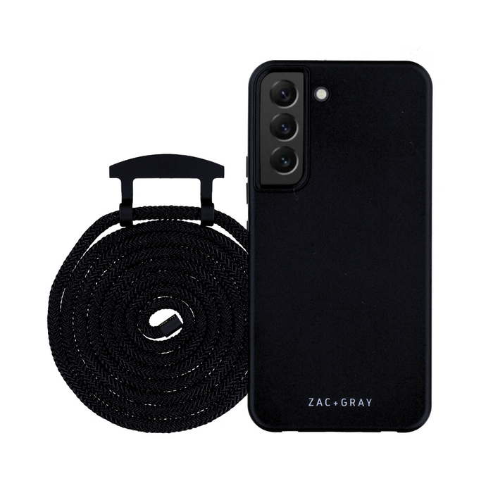Samsung S22 Plus MIDNIGHT BLACK CASE + MIDNIGHT BLACK CORD