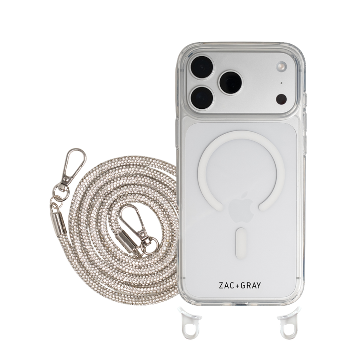CRYSTAL CLEAR TRANSPARENT CASE WITH CRYSTAL CORD - MAGSAFE