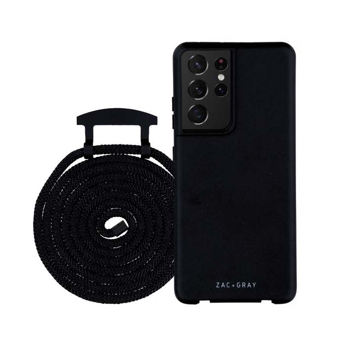 Samsung S20 Ultra MIDNIGHT BLACK CASE + MIDNIGHT BLACK CORD