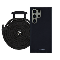 Samsung S25 Ultra MIDNIGHT BLACK CASE + CORD