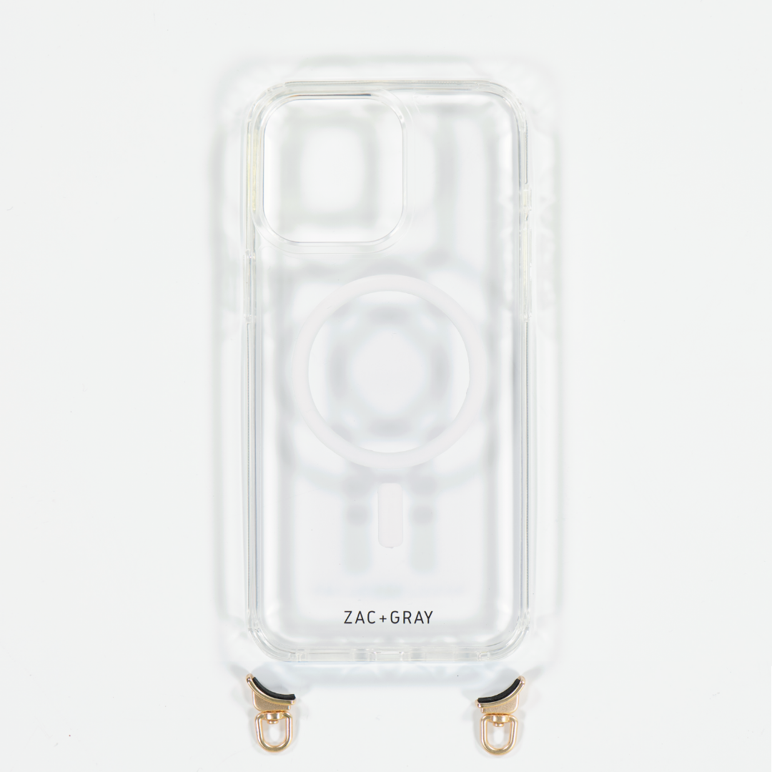 CRYSTAL CLEAR TRANSPARENT CASE WITH STRAP - MAGSAFE