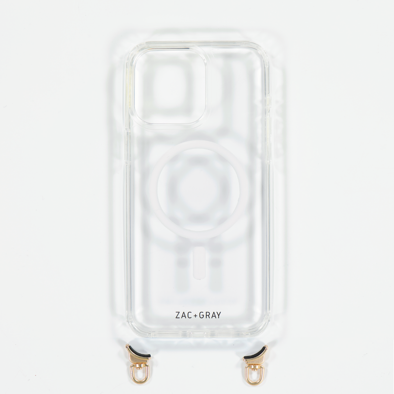 CRYSTAL CLEAR TRANSPARENT CASE WITH STRAP - MAGSAFE