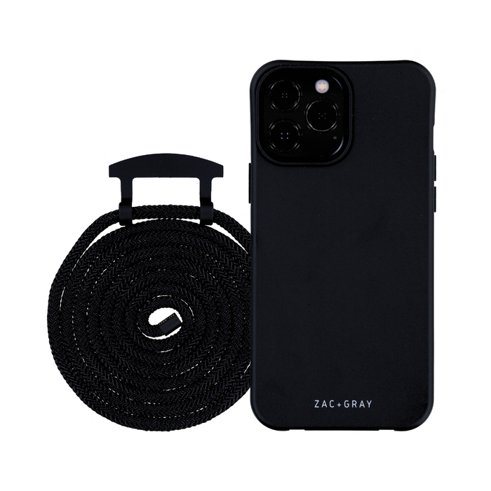 iPhone 12 and iPhone 12 Pro MIDNIGHT BLACK CASE + CORD - MAGSAFE