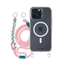 iPhone 15 Pro CRYSTAL CLEAR TRANSPARENT CASE + KNOTTED CORD