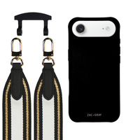 iPhone 17 Air MIDNIGHT BLACK CASE + PATTERNED STRAP